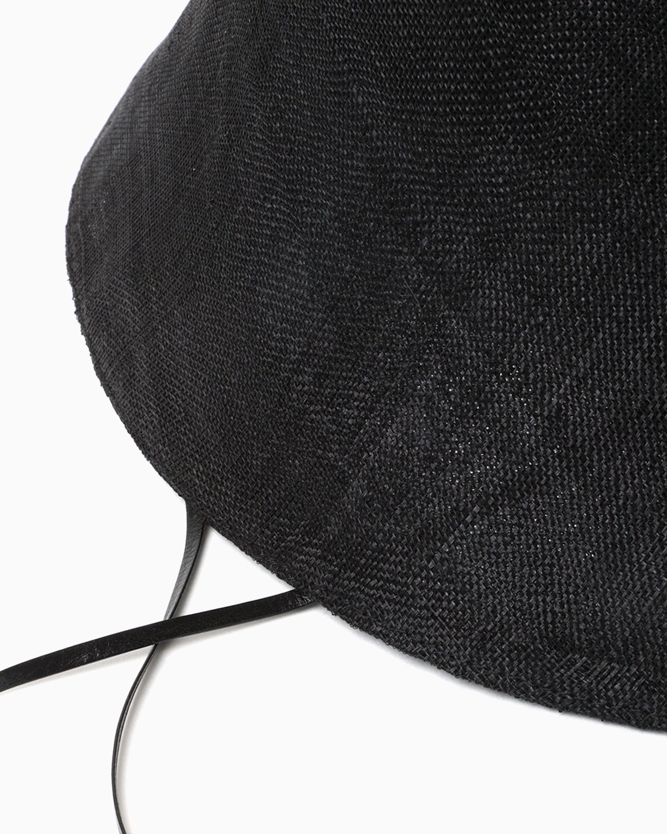 Sinamay Crochet Hat - black