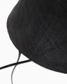 Sinamay Crochet Hat - black