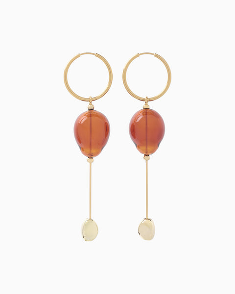 Handcrafted Glass Pierce - brown
