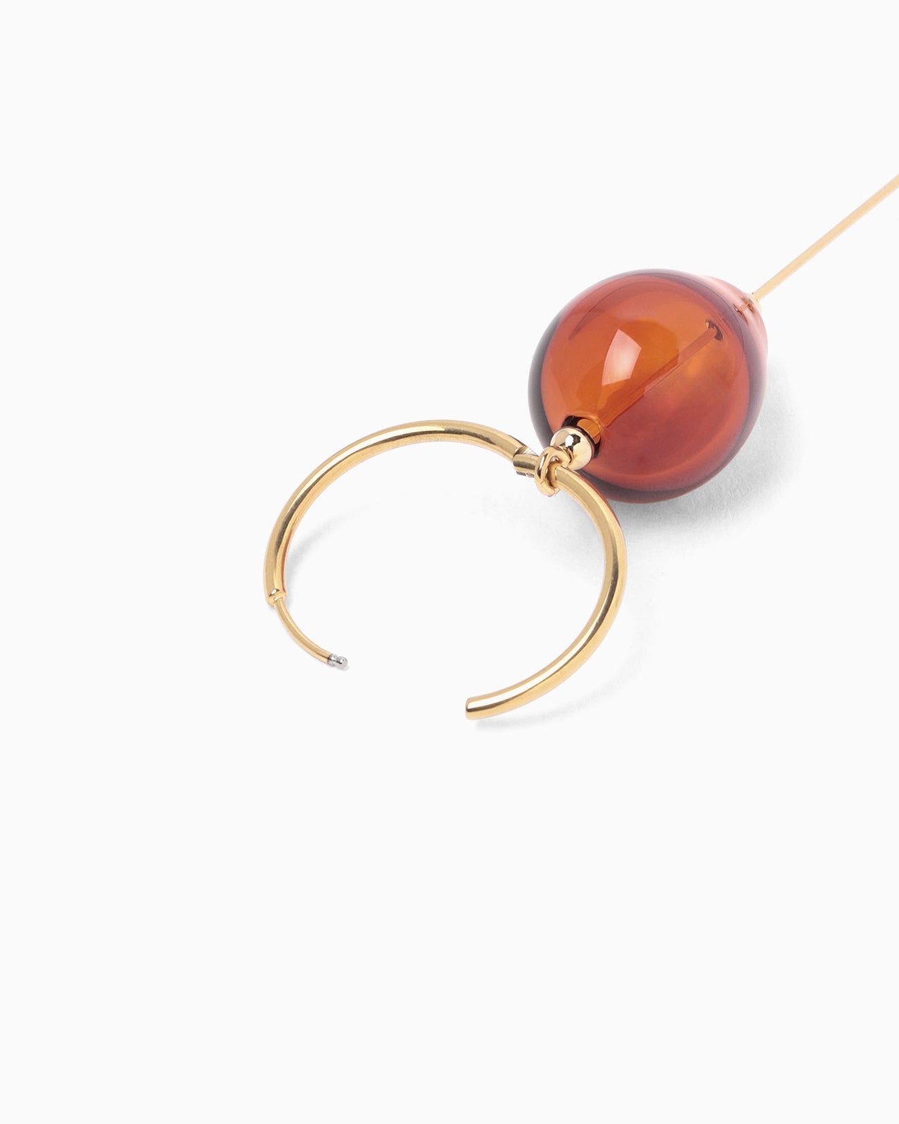 Handcrafted Glass Pierce - brown