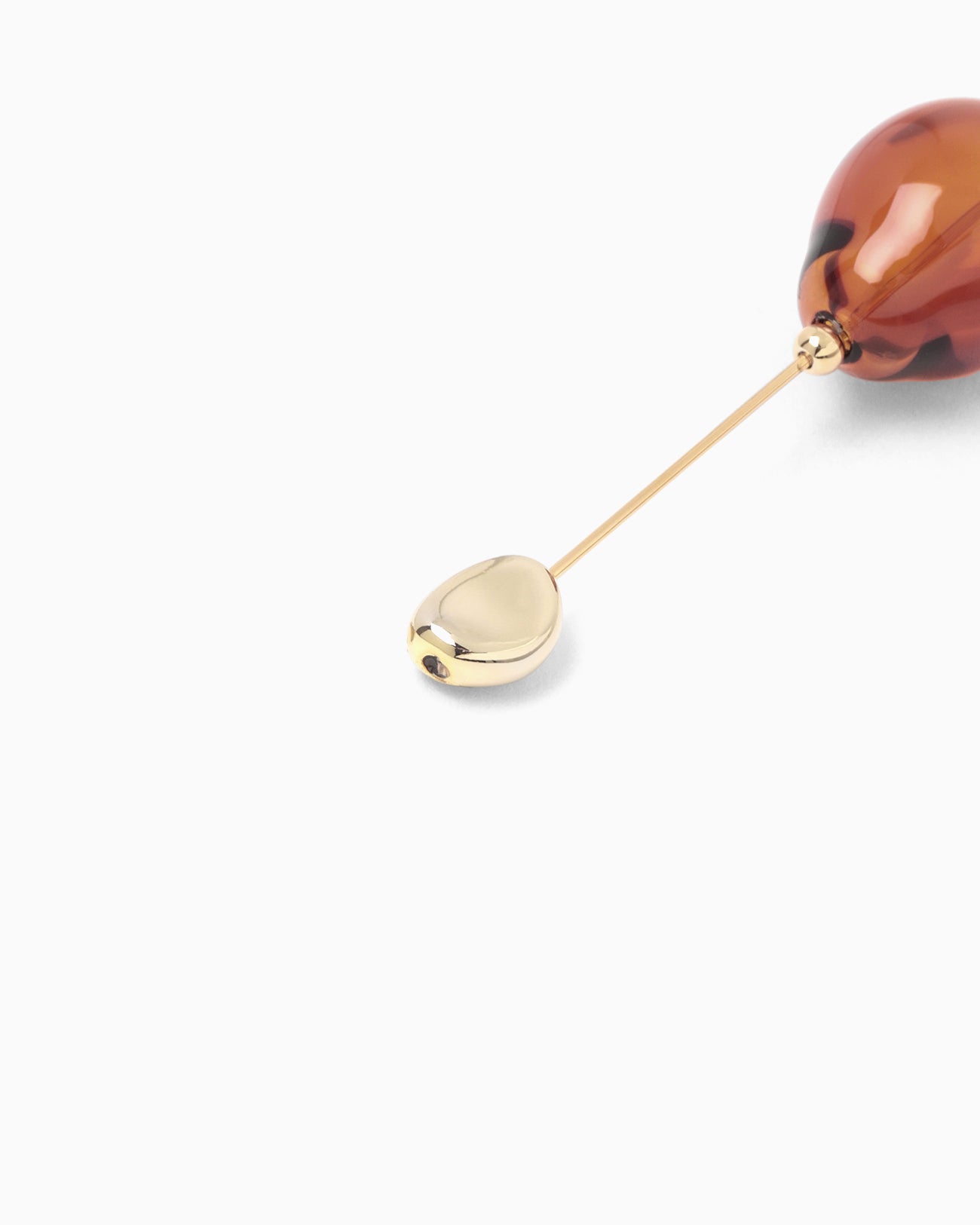 Handcrafted Glass Pierce - brown