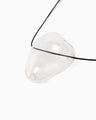 Handcrafted Glass Necklace - clear