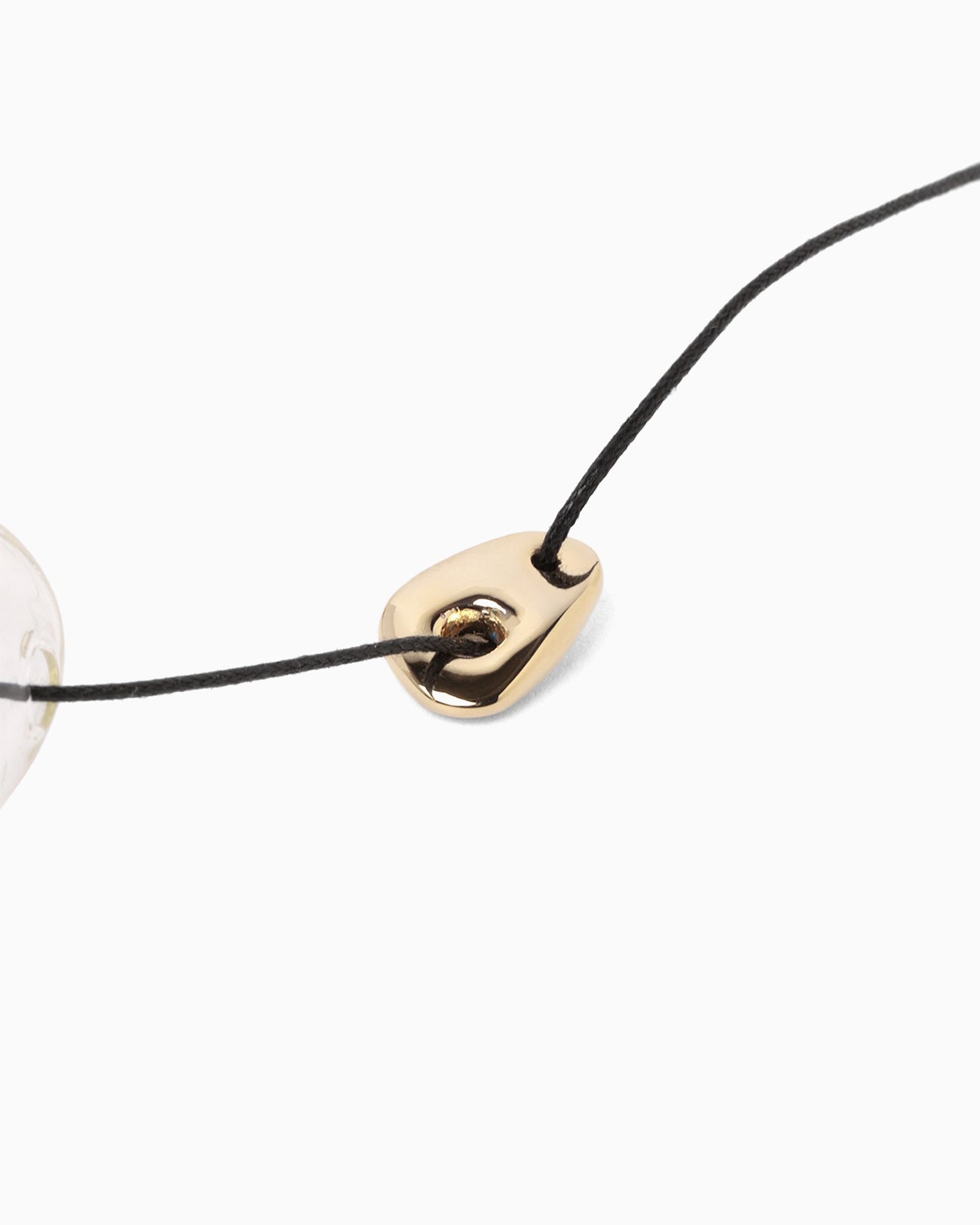 Handcrafted Glass Necklace - clear