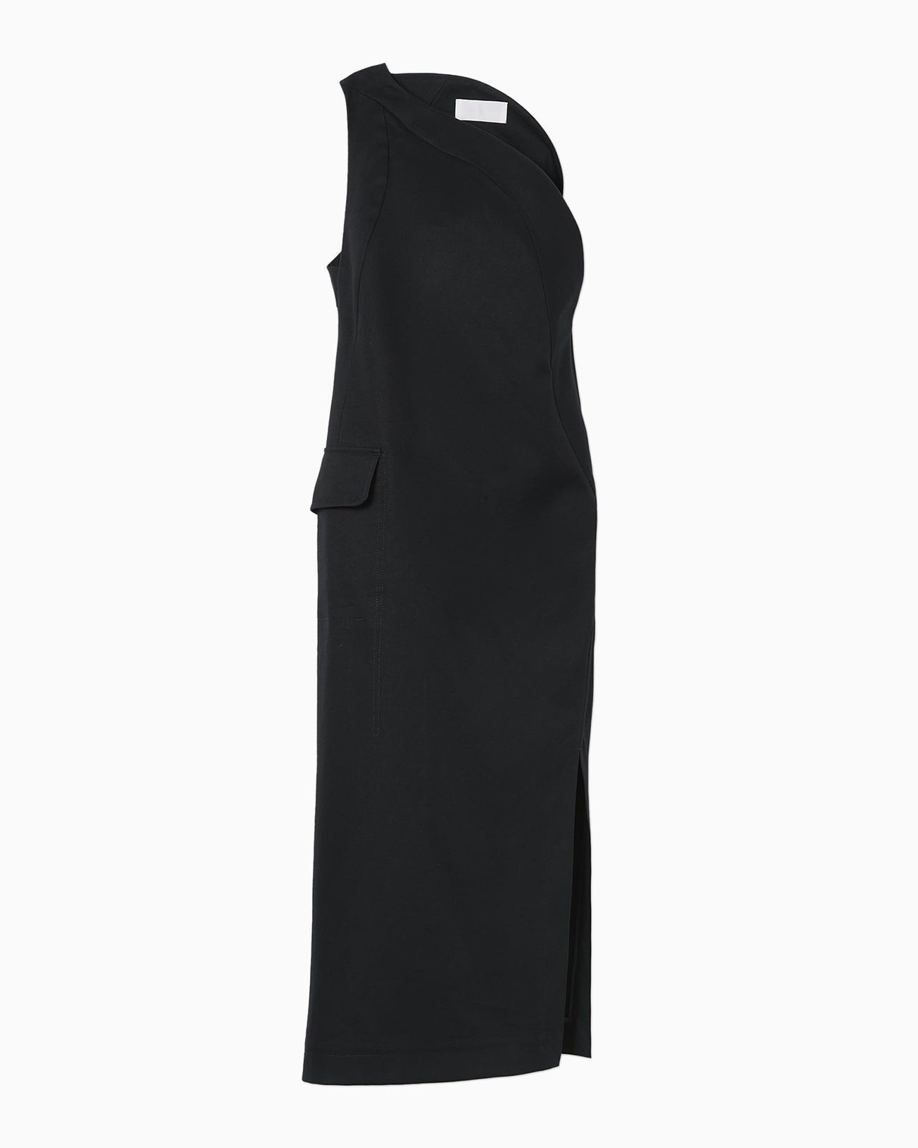 大人気☆【Mame Kurogouchi】Organic Cotton Twill I-Line Dress Organic Cotton Twill I-Line Dress - navy - Mame Kurogouchi