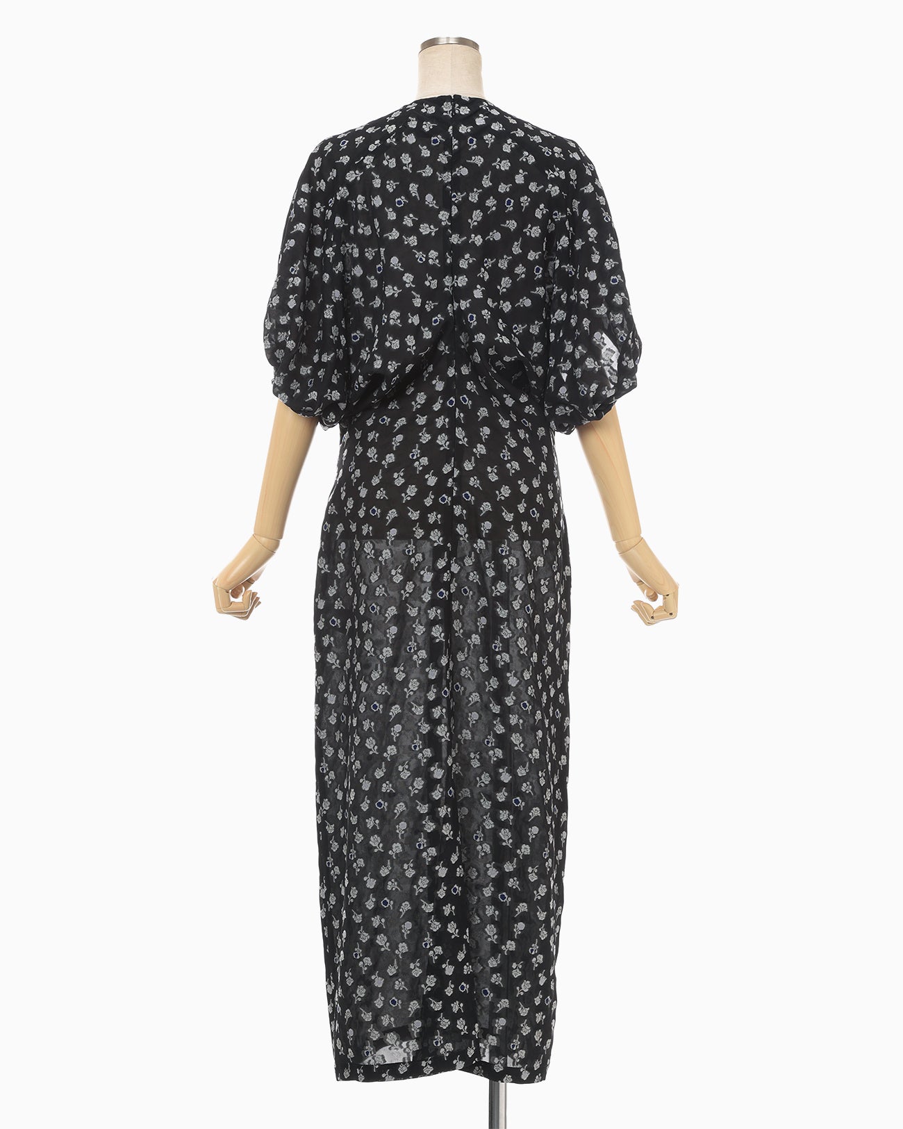 ss25 Micro Floral Jacquard Dress photographed by