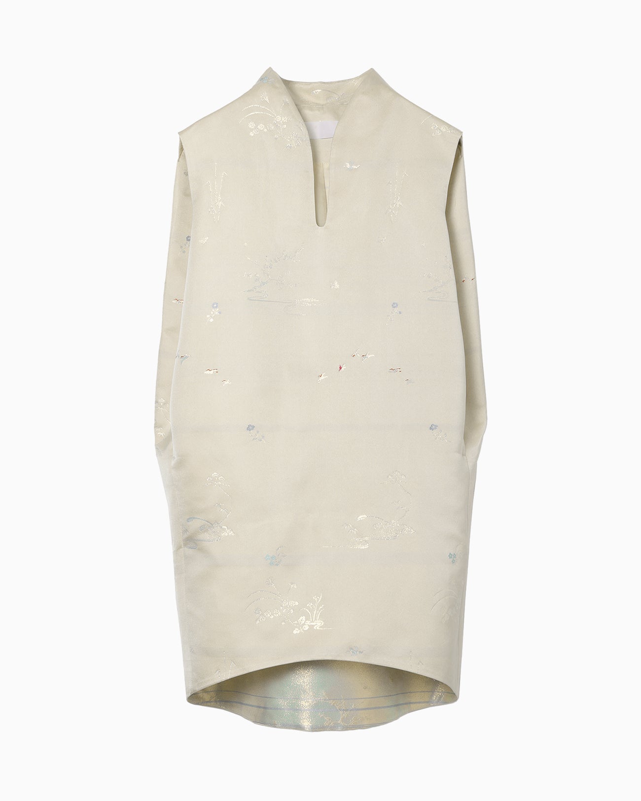 Nature Pattern Jacquard Dress - ecru - Mame Kurogouchi