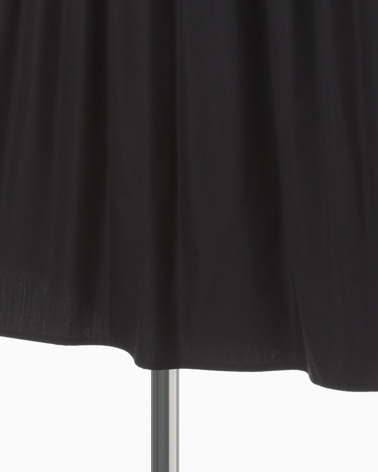 Micro Pleats Volume Dress - black
