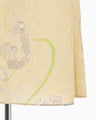 Marble Print Silk Camisole Dress - beige
