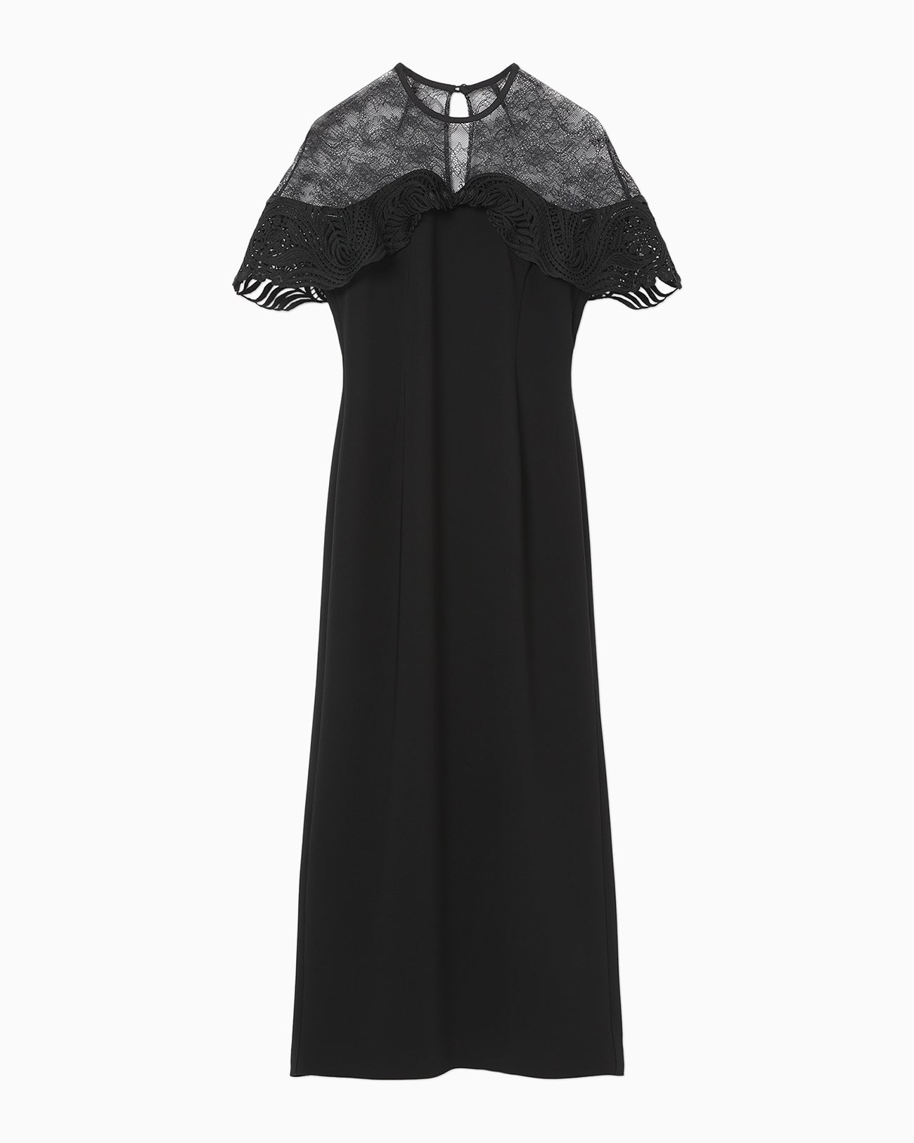 Tulle Lace Classic Dress - black