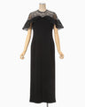 Tulle Lace Classic Dress - black