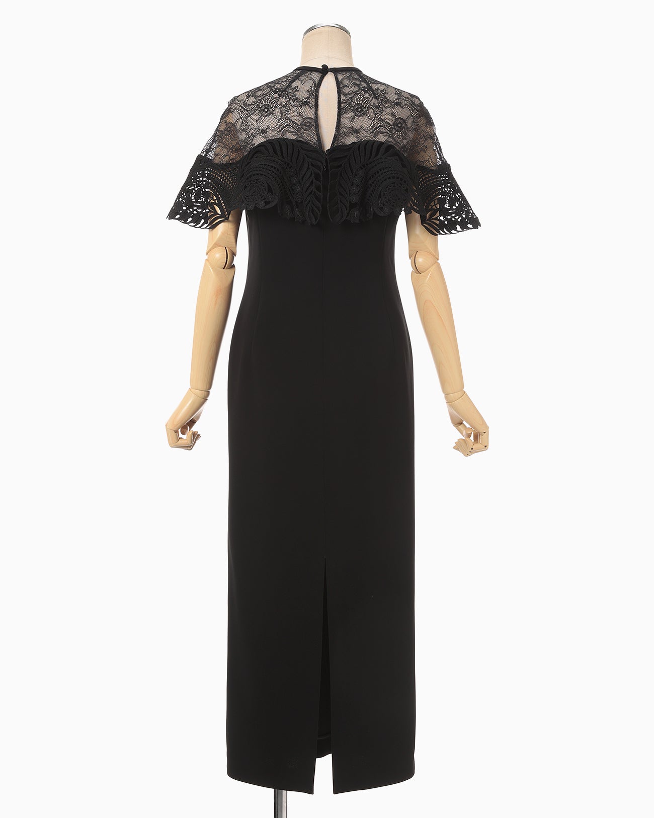 Tulle Lace Classic Dress - black