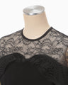 Tulle Lace Classic Dress - black