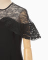 Tulle Lace Classic Dress - black