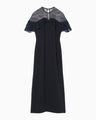 Tulle Lace Classic Dress - navy
