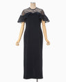 Tulle Lace Classic Dress - navy