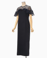 Tulle Lace Classic Dress - navy
