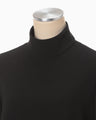Embroidered Cuffs A-Line Dress - black