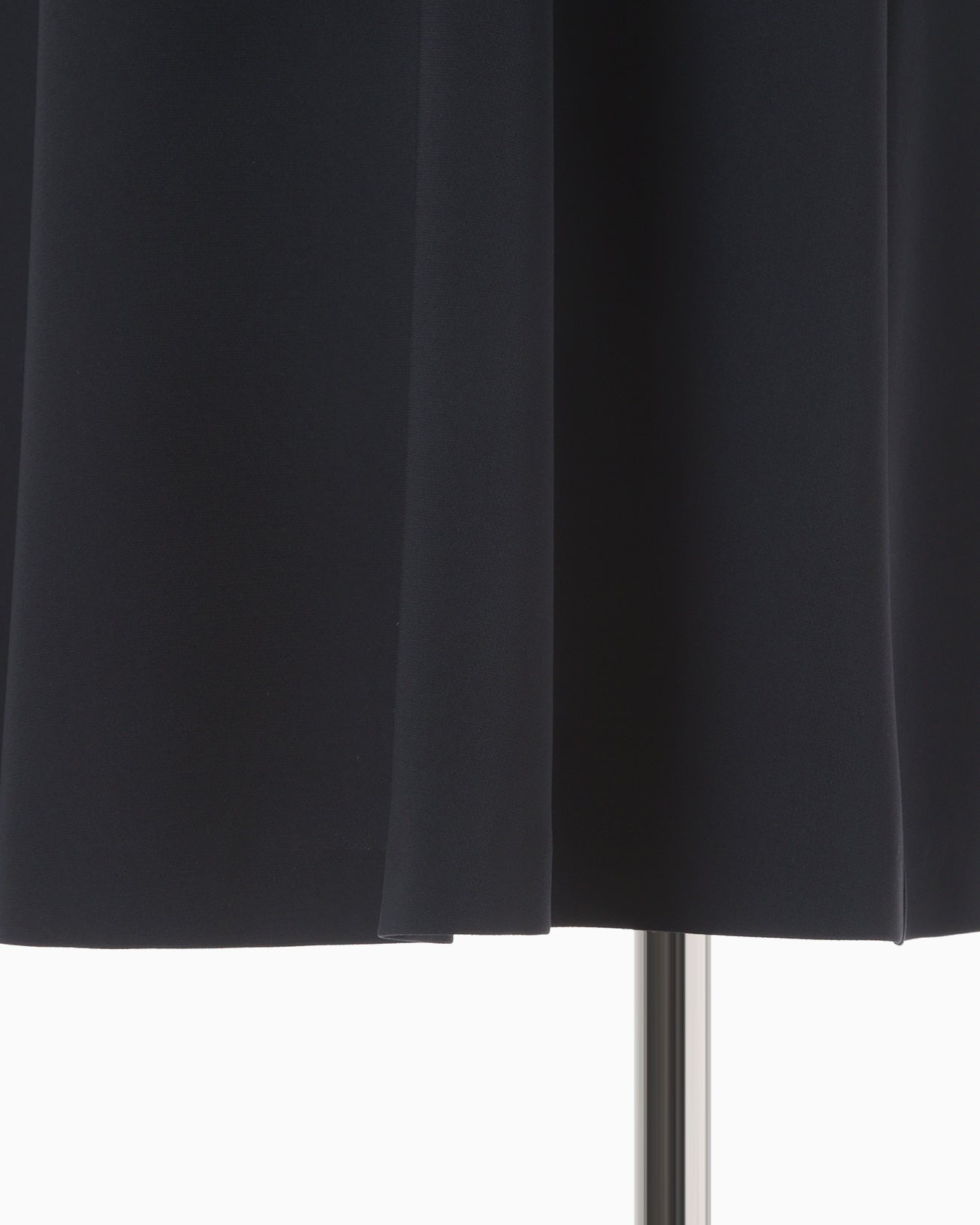 Embroidered Cuffs A-Line Dress - navy