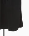 Triacetate Polyester Georgette V-Neck Dress - black