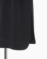Triacetate Polyester Georgette V-Neck Dress - navy
