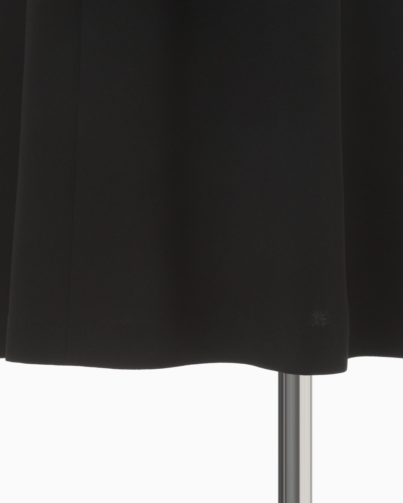 Triacetate Polyester Georgette Short Sleeve Dress - black