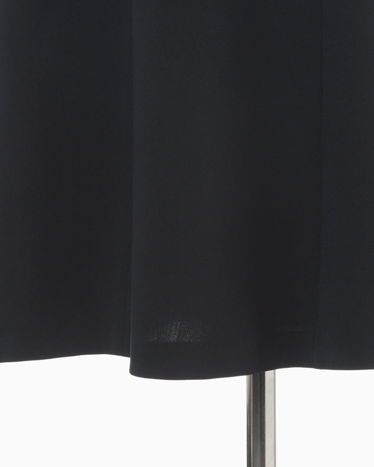 Triacetate Polyester Georgette Short Sleeve Dress - navy