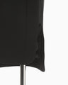 Triacetate Polyester Plunged Sleeveless Dress - black