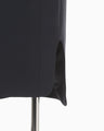 Triacetate Polyester Plunged Sleeveless Dress - navy