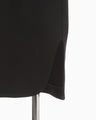 Floral Lace-Sleeve Classic Dress - black