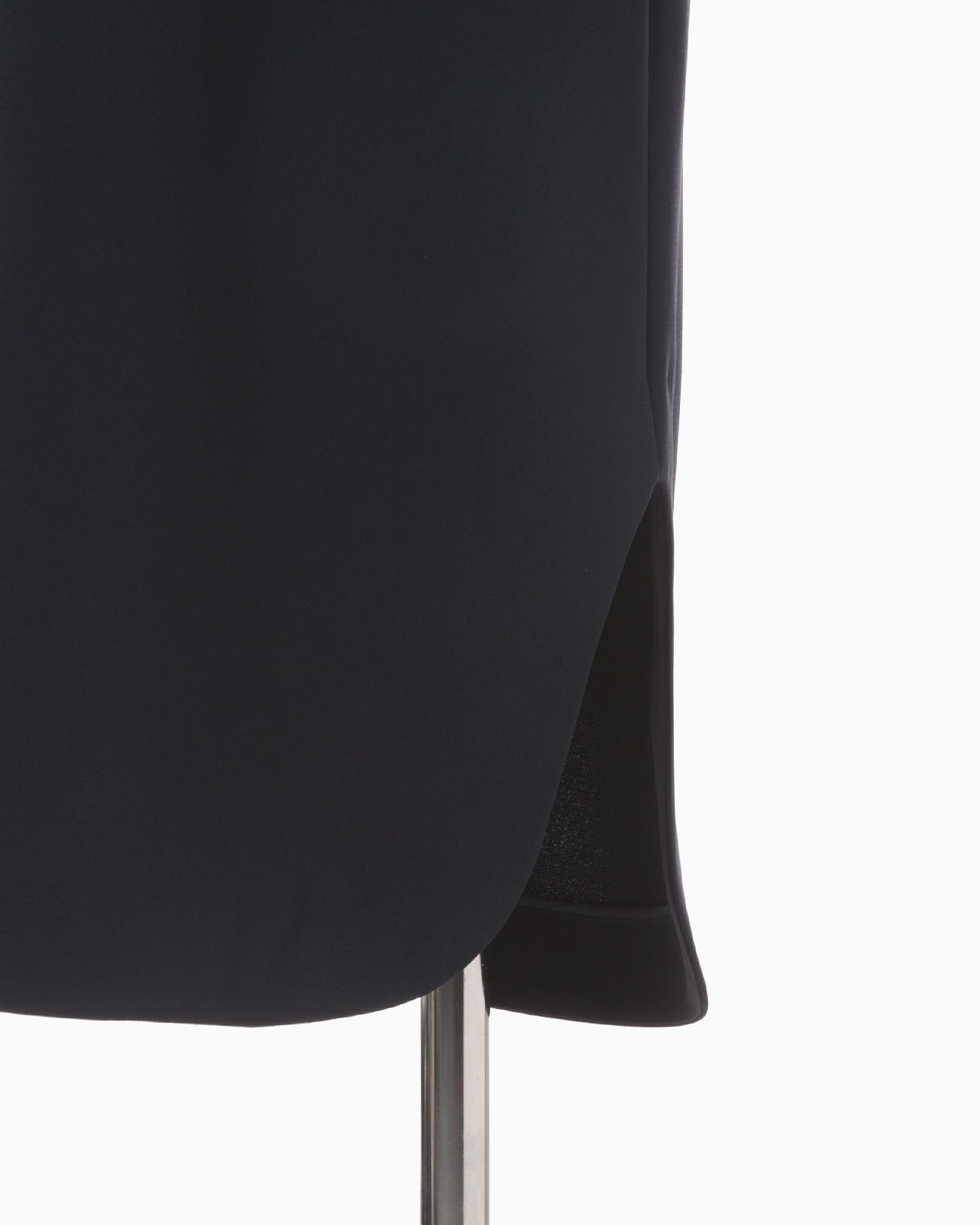 Floral Lace-Sleeve Classic Dress - navy
