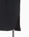 Floral Lace-Sleeve Classic Dress - navy