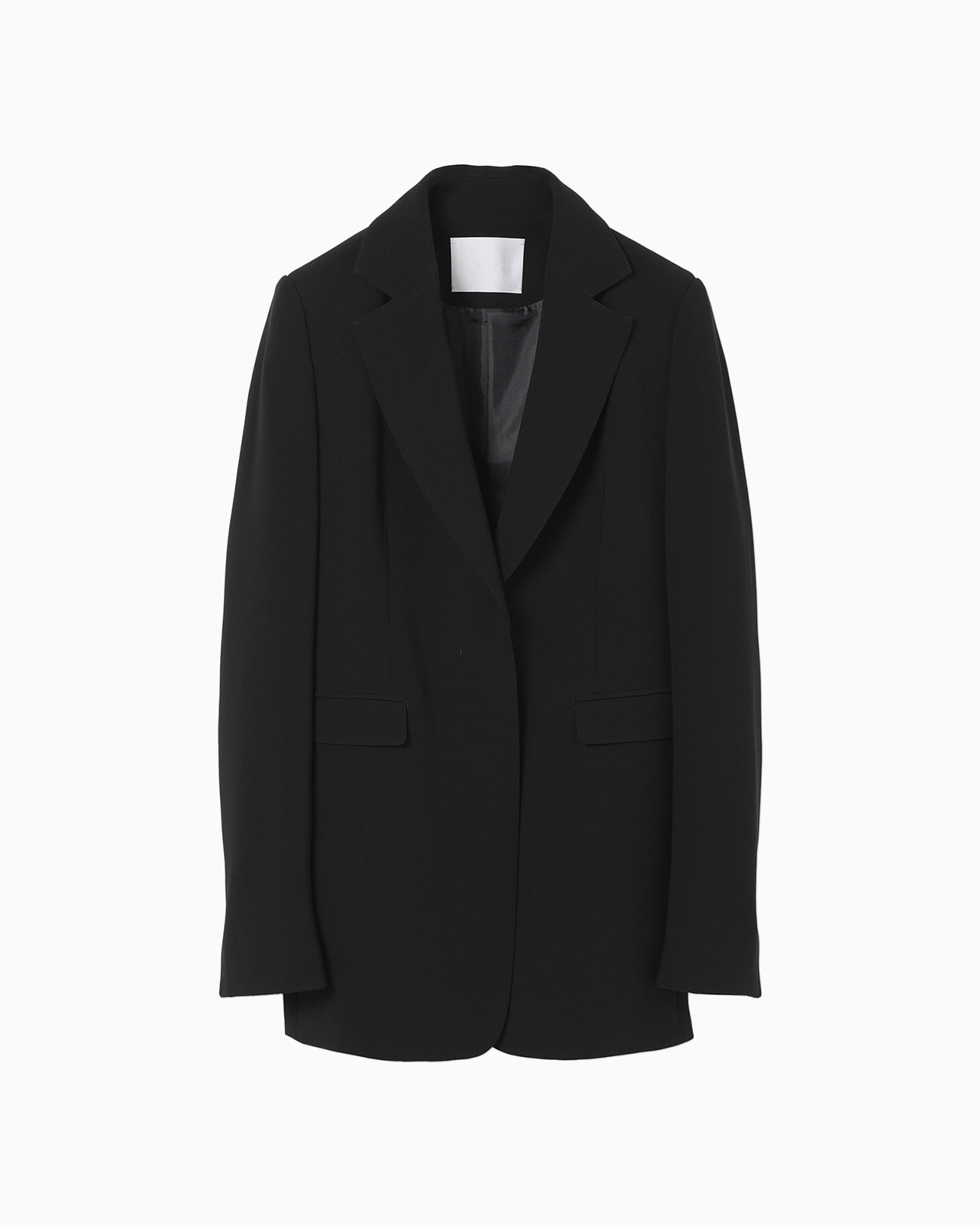 Acetate Polyester Suit Jacket - black