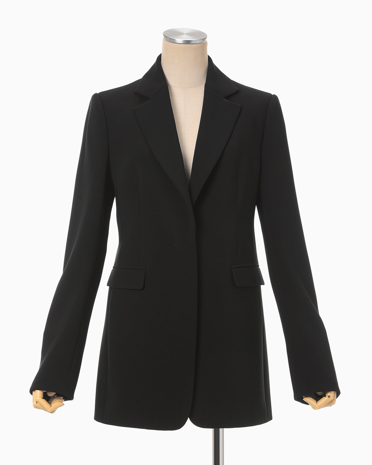 Acetate Polyester Suit Jacket - black