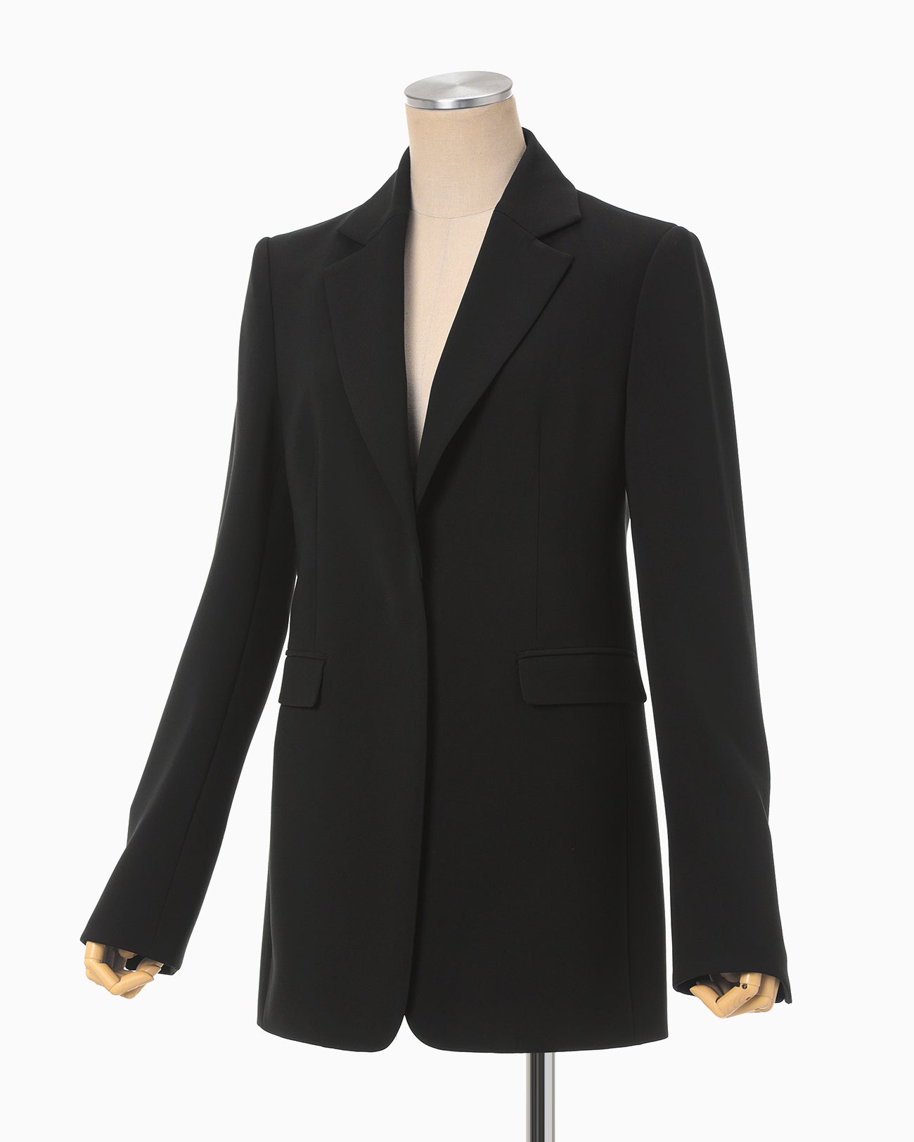 Acetate Polyester Suit Jacket - black
