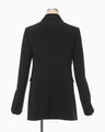Acetate Polyester Suit Jacket - black
