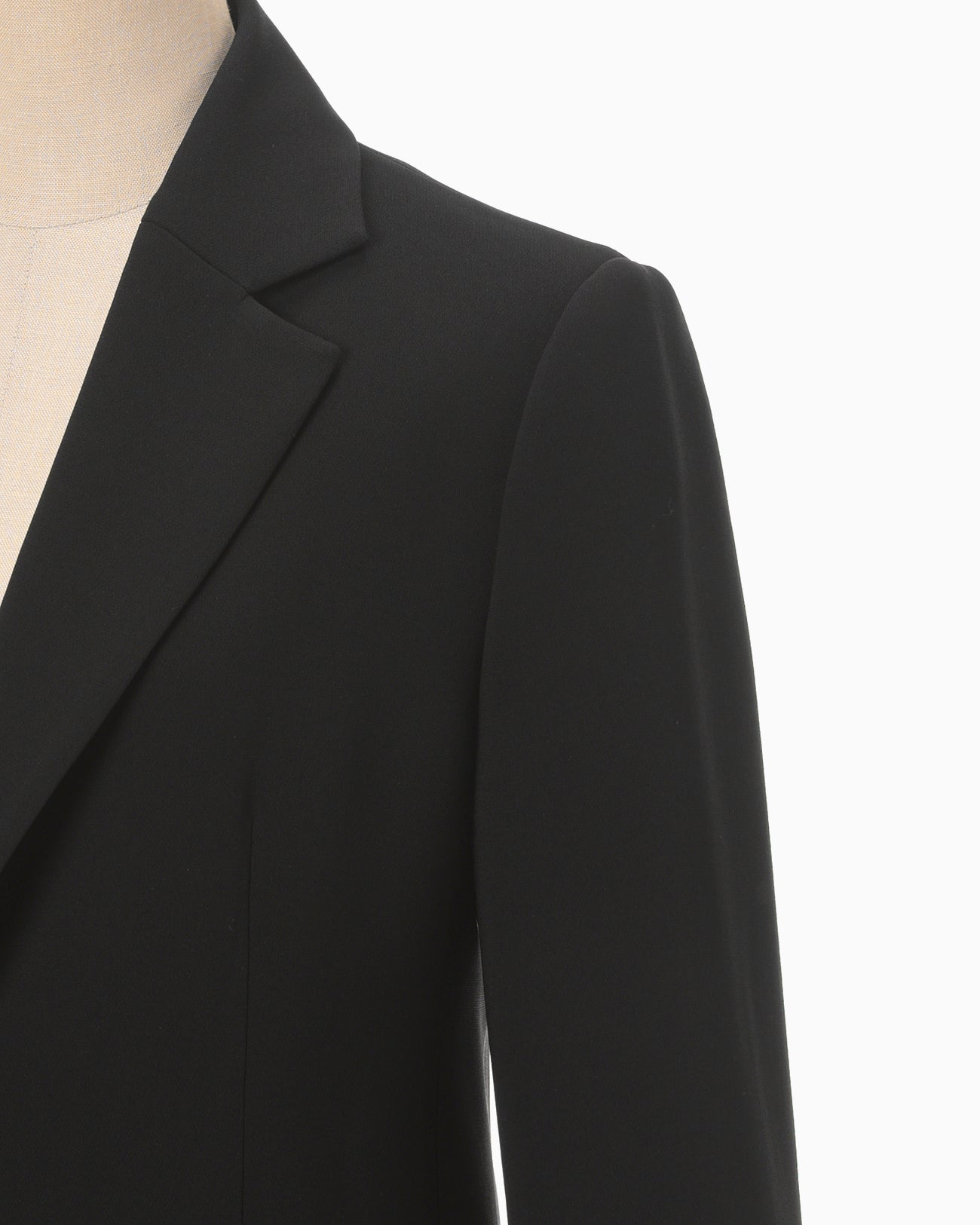 Acetate Polyester Suit Jacket - black