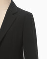 Acetate Polyester Suit Jacket - black