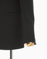 Acetate Polyester Suit Jacket - black