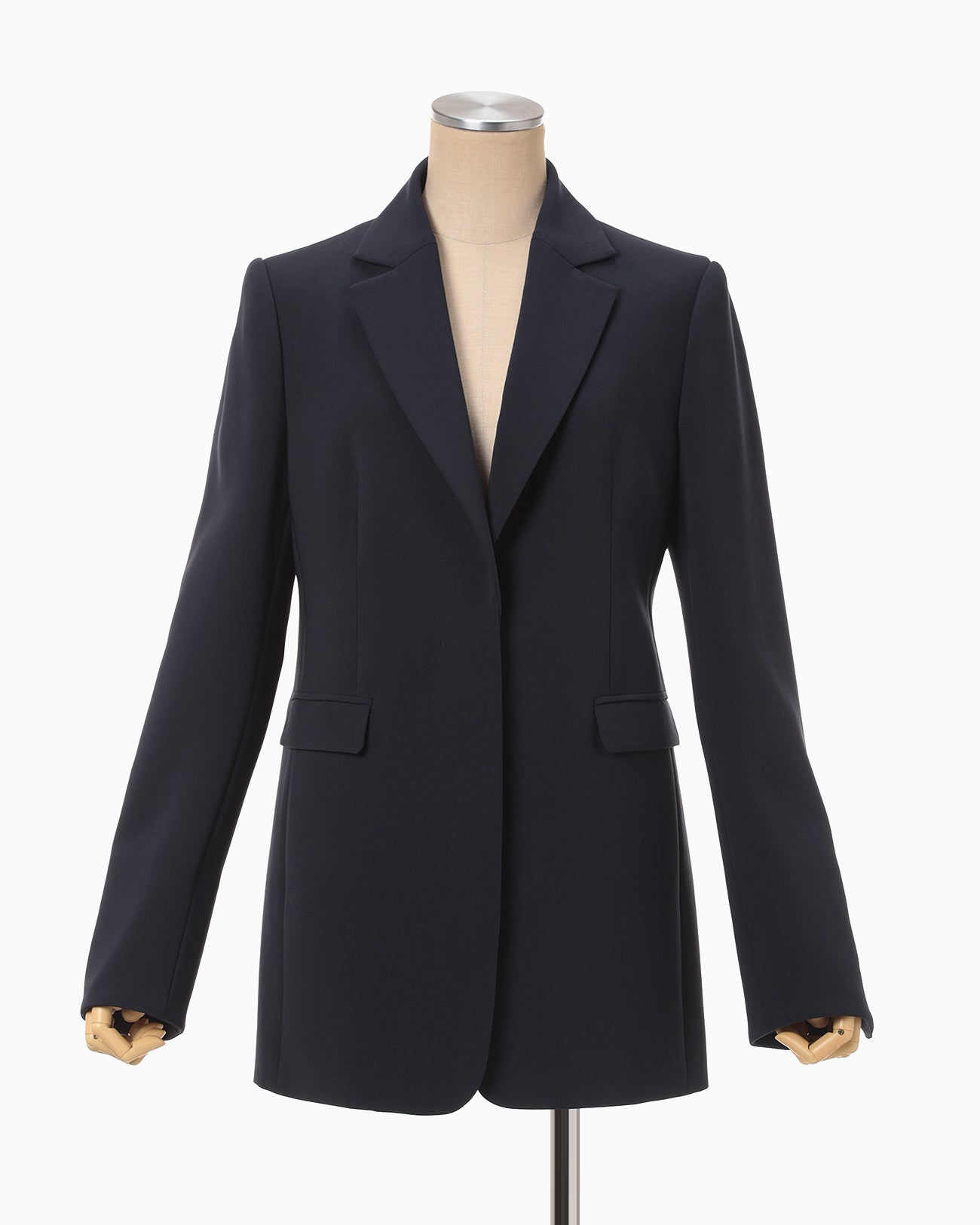 Acetate Polyester Suit Jacket - navy