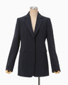 Acetate Polyester Suit Jacket - navy