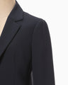 Acetate Polyester Suit Jacket - navy