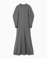 Cotton Jersey Flare Dress - grey