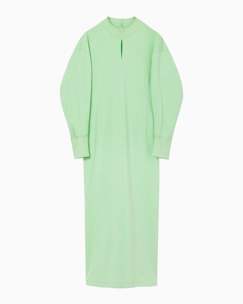 Cotton Jersey I-Line Dress - light green