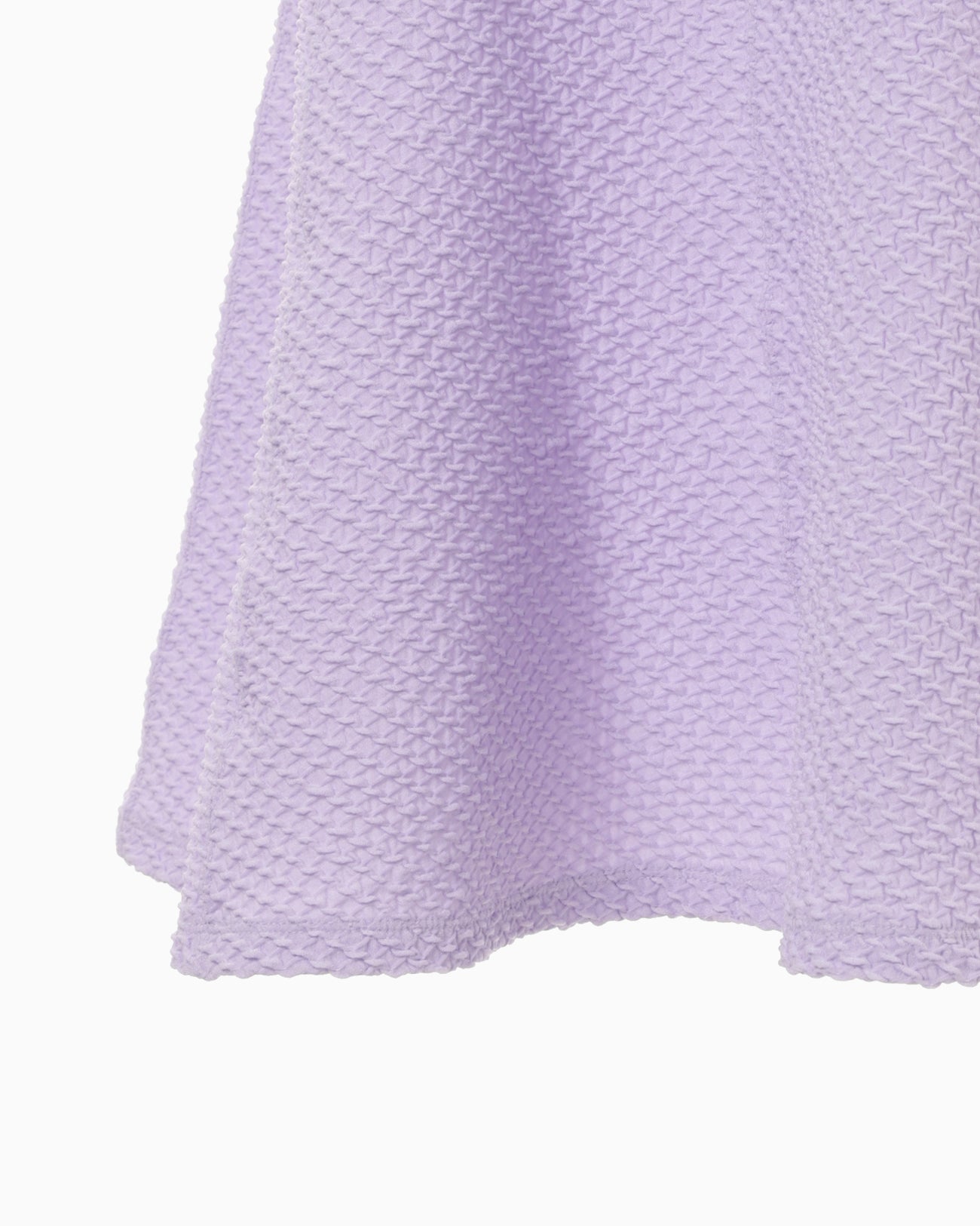 Shirring Jersey Jacquard Sleeveless Dress - lavender - Mame