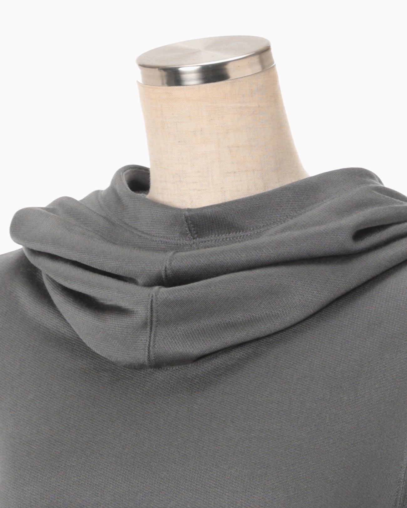 Cropped Relaxed Sweat Hoodie - grey