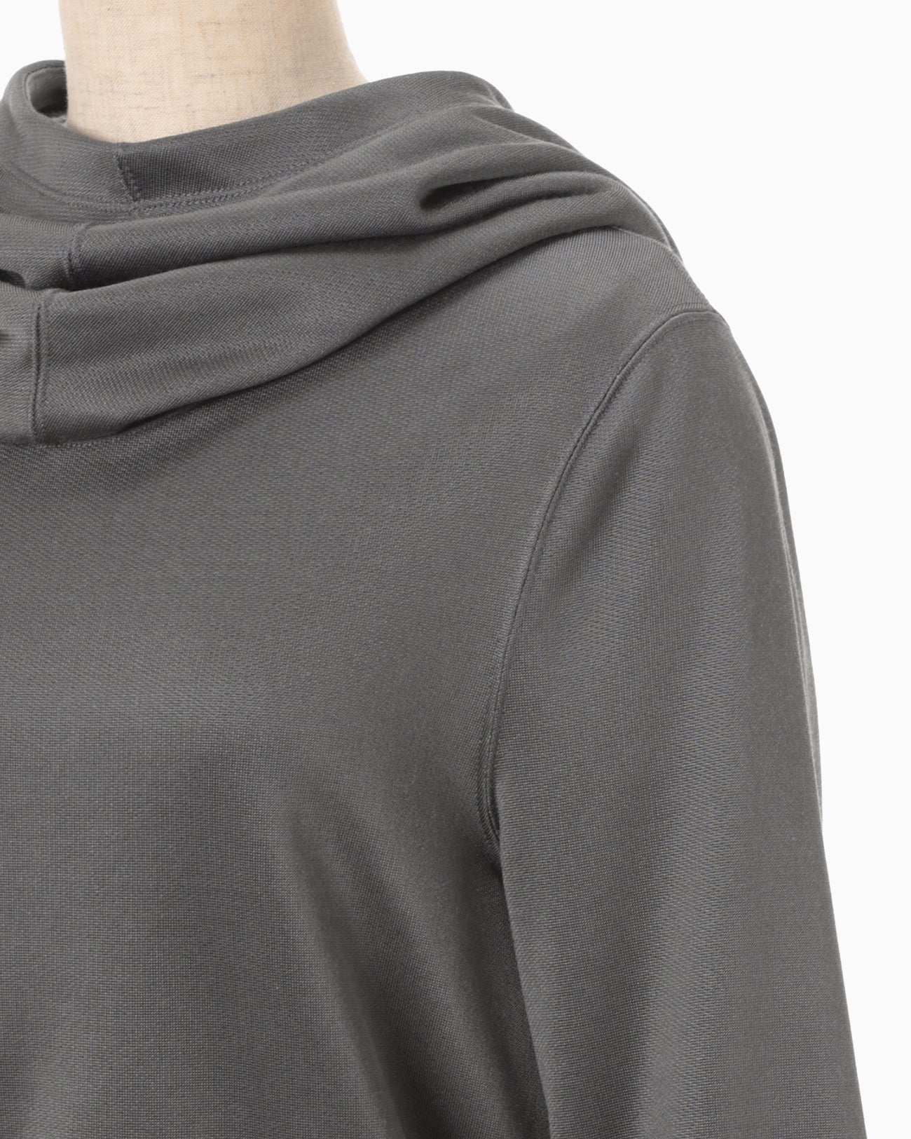 Cropped Relaxed Sweat Hoodie - grey