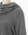 Cropped Relaxed Sweat Hoodie - grey