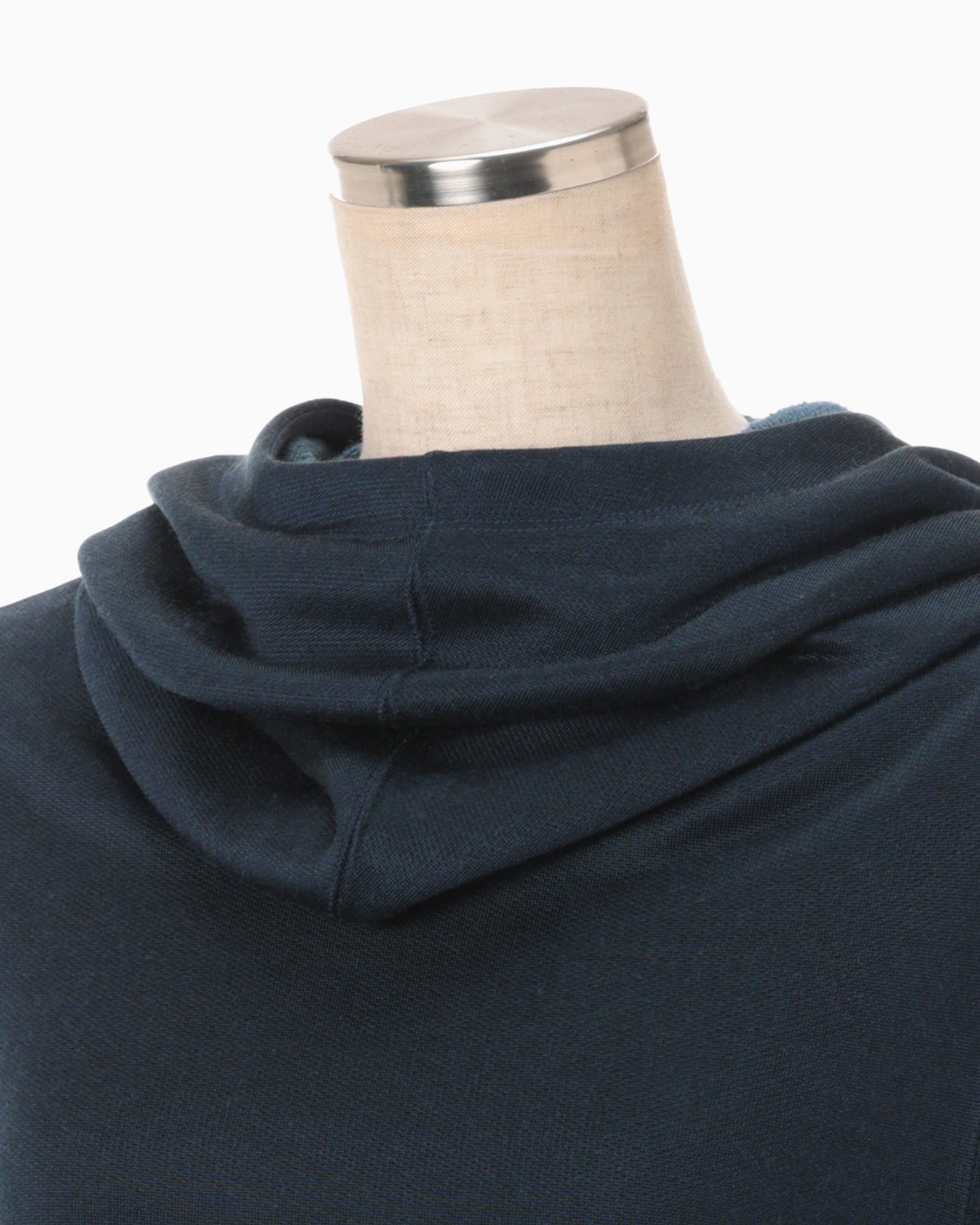 Cropped Relaxed Sweat Hoodie - navy