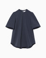 Double Jersey Over Sized Top - navy