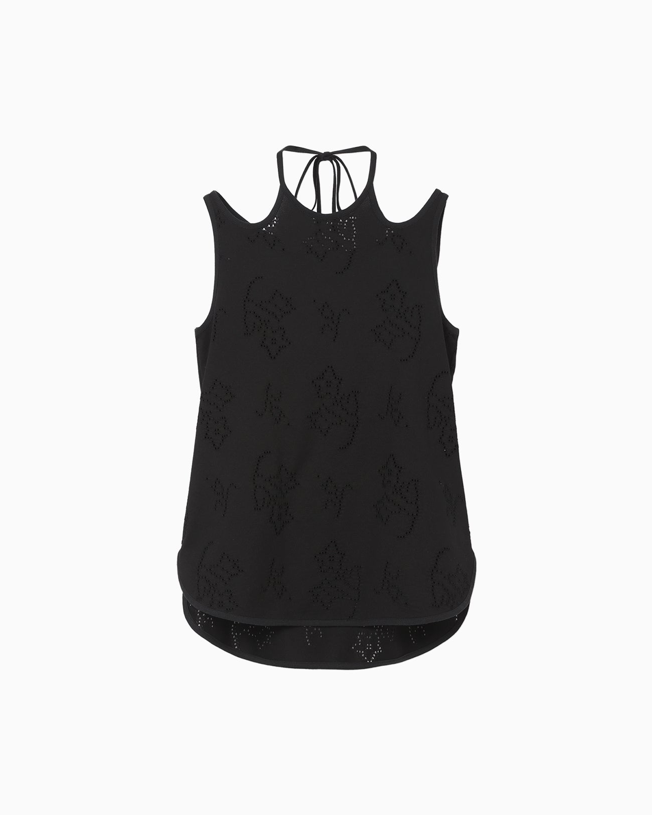 Eyelet Jersey Jacquard Sleeveless Top - black - Mame Kurogouchi Eyelet Jersey Jacquard Sleeveless Top - black - Mame Kurogouchi